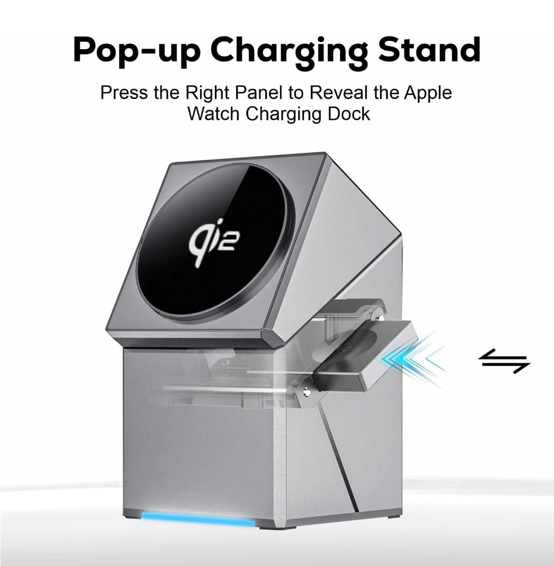 3-in-1 magnetic wireless charging station