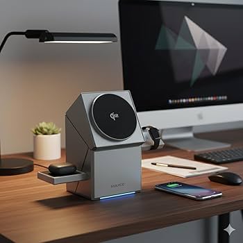 3-in-1 magnetic wireless charging station